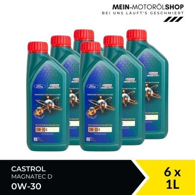 Ford Castrol Magnatec 0W-30 D 6x1 Liter