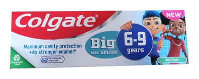 12x Colgate Kinder Zahncreme 50ml Minze 6-9 Jahre Pasta Zähneputzen Frische Bad