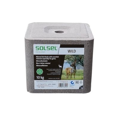 Solsel Wild 10kg Mineralstein Salzleckstein Leckstein