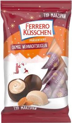 Ferrero Küsschen Cremige Weihnachtskugeln Marzipan 100g