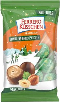 Ferrero Küsschen Cremige Weihnachtskugeln Haselnuss 100g