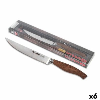 Küchenmesser Quttin Legno Edelstahl 13 cm 1,8 mm (6 Stück)