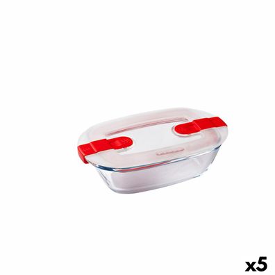 Lunchbox hermetisch Pyrex Cook & Heat rechteckig 400 ml 17 x 10 x 5 cm Durchsichtig G