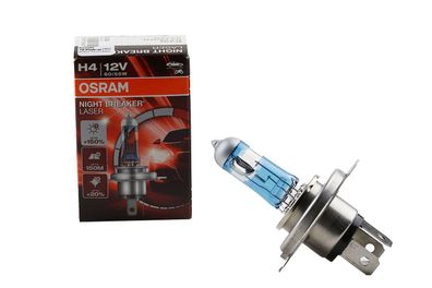 H4 1X OSRAM Night Breaker Laser H4 Glühbirne Glühleuchte Glühmittel Glühlampe