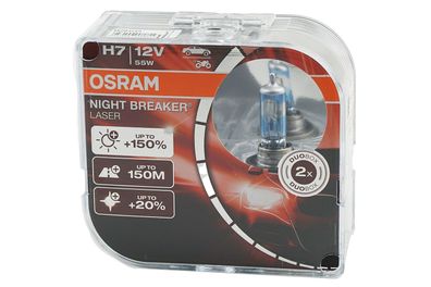 H7 2x OSRAM Night Breaker Laser H7 Glühbirne Glühleuchte Glühmittel 2x Glühlampe