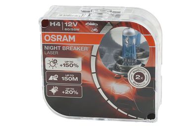 H4 2x OSRAM Night Breaker Laser H4 Glühbirne Glühleuchte Glühmittel 2x Glühlampe