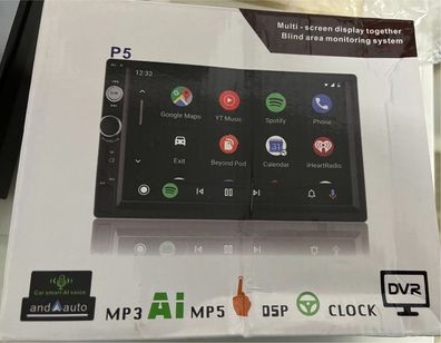 Doppel-Din CarPlay Autoradio - Bluetooth, MirrorLink, MP3, USB/SD, Android