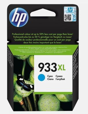 HP 933XL Cyan Original Druckerpatrone mit hoher Reichweite