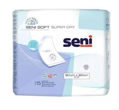 Seni Soft Super Dry Einlagen 90x60 cm, 15 Stk