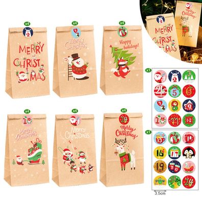 Weihnachtsgeschenktüte, Süßigkeitentüte, Geschenk adventskalender