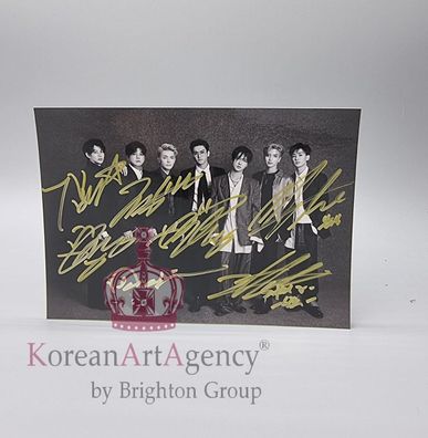 Super Junior Leeteuk Heechul Yesung Shindong Sungmin Donghae Siwon 13x18cm Autograph