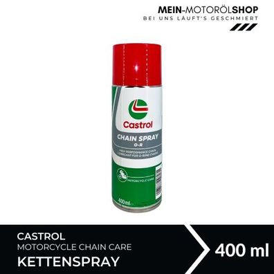 Castrol Chain Spray O-R Motorcycle Chain Care / Kettenspray 400 ml