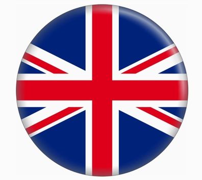 Kühlschrank Magnet: Union Jack 5,7 cm Durchmesser England United Kingdom