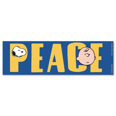 XL Kühlschrankmagnet Automagnet Peanuts Snoopy + Charlie Brown: Peace 20 x 6 cm