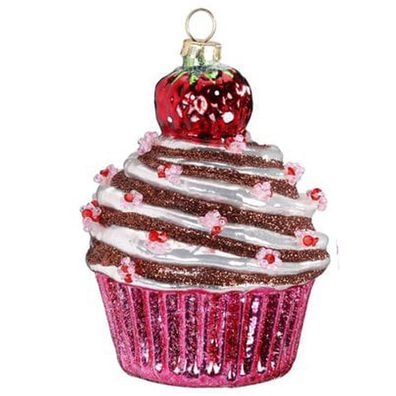 Christbaumschmuck Muffin 9,5cm Cherry