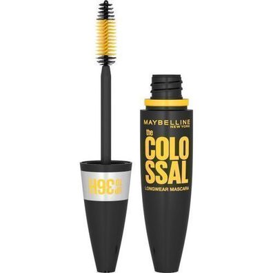 Maybelline Colossal Wimperntusche 36h Langhaftend Wasserfest Schwarz, 10ml