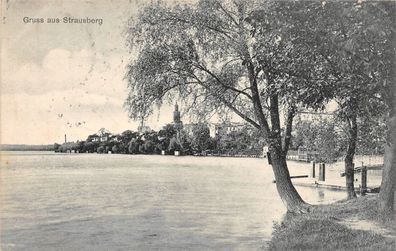 Gruss aus Strausberg Brandenburg Postkarte 1908