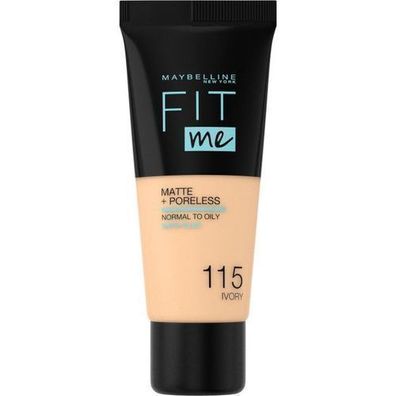 Maybelline Fit Me Matt Foundation 115 Ivory, 30 ml