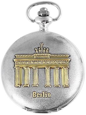 Excellanc Analog Taschenuhr Motiv "Berlin" bicolour Quartzwerk