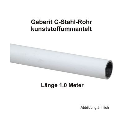 Geberit Mapress C-Stahl Rohr, kunststoffummantelt, 1,00 m Stange, 18 x 1,2 mm