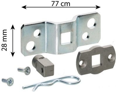 Motorlager 10 x 10 mm für Welle - Ausführung: für 40 mm Welle