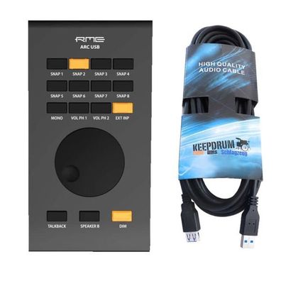 RME Fernsteuerung ARC USB Black Edition mit USB Verlängerung