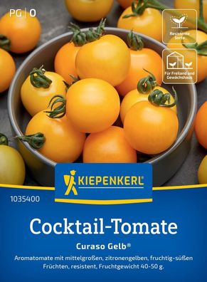 Cocktail-Tomate Curaso Gelb®, F1, Aromatomate - resistent - Freiland u