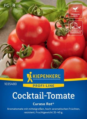 Cocktail-Tomate Curaso Rot®, F1, Aromatomate - resistent - Freiland u