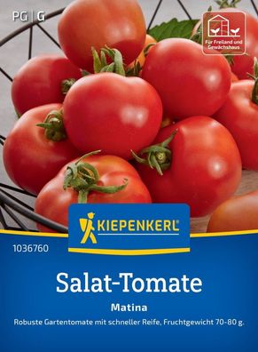 Salat-Tomate Matina, robuste Gartentomate - schnelle Reife - Fruchtgewicht