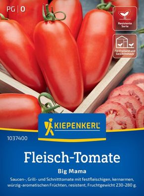 Fleisch-Tomate Big Mama, Saucen-, Grill- und Schnitttomate - festfleischig