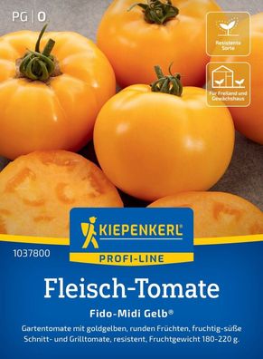 Fleisch-Tomate Fido-Midi Gelb®, F1, Gartentomate - Schnitt- u Grilltomate