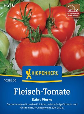 Fleisch-Tomate Saint Pierre, Gartentomate - runde Früchte - Schnitt- u