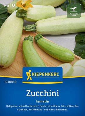 Zucchini Ismalia, F1, schnell reifend - Mehltau- und Virus-Resistent