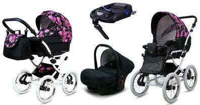 4in1 Designer Kinderwagen Roe Baby Kombikinderwagen Isofix Neu