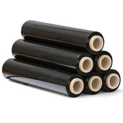 Strechfolie 500mm 1,5kg schwarz Palettenfolie Folie 50 cm 6 x rollen