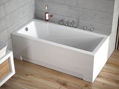 Badewanne Rechteck Wanne Acrylwanne 120, 130, 140, 150, 160, 170, 180x80 Modern