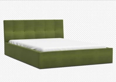 Bett mit Lattenrost Jugendbett Doppelbett gepolsterte Limetten 140 / 160 / 180