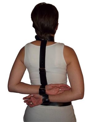 Leder Bondage Hals Gürtel Handfesseln