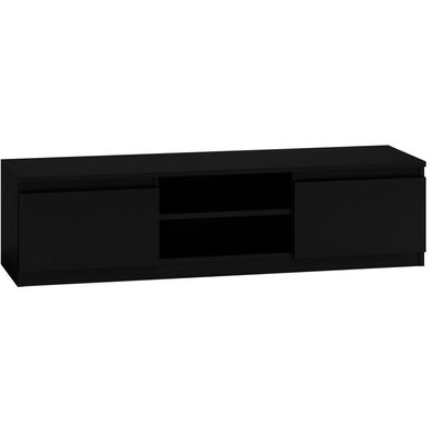 TV Schrank Lowboard Fernseher Schrank TV Möbel Fernsehtisch 140cm schwarz