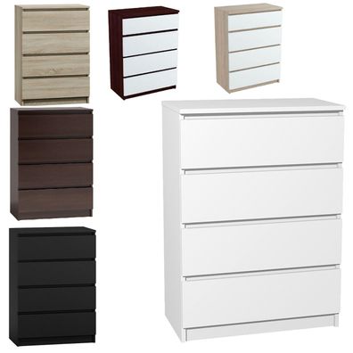 Kommode mit 4 Schubladen Sideboard Anrichte holz weiß Sonoma extra preis