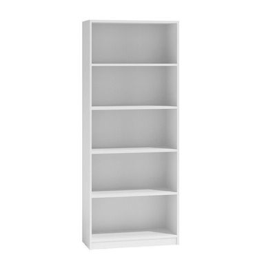 Bücherregal Regal Holzregal Standregal Wandregal Büroregal 180x80x30cm weiß