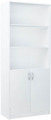 Kleiderschrank Mehrzweckschrank Regal 3 Schubladen Hochschrank 180cm weiß