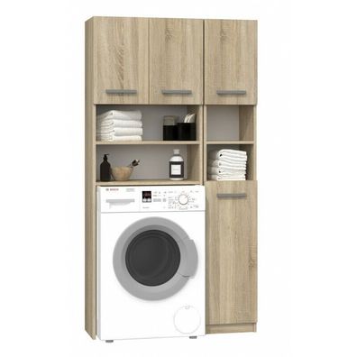 Waschmaschinenschrank Badschrank Badregal Sonoma