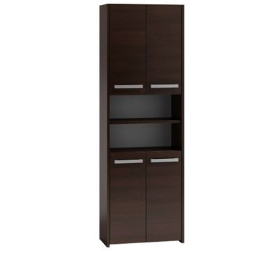 Badschrank Badezimmerschrank Hochschrank Badmöbel Schrank Modern 170x60cm wenge