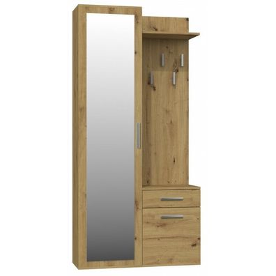 Garderobe Kleiderbügel mit Ablage Spiegel Schrank kommode Artisan