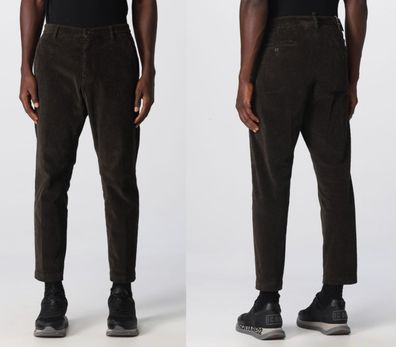 Dsquared2 Hockney Corduroy Tapered Pants Hose Chino Jeans Cropped Trousers 46