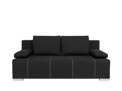 Schlafsofa Street IV | Couch Sofa mit Schlaffunktion | 98 x 197 x 95 cm, Schwarz