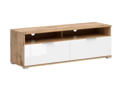 TV-Lowboard Zele | Fernsehschrank Kommode | x 135 x 45 cm | Weiß