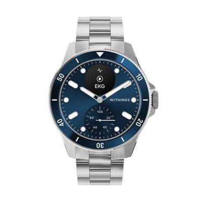 Withings - HWA10-model 7-all-in - Hybriduhr - Herren - ScanWatch Nova blau