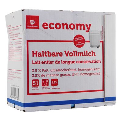 Trans Gourmet Haltbare Vollmilch 3,5% Fett BIB 5L